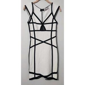 Stretta Dress Bodycon Stretch Color Block Please Read Extra Small